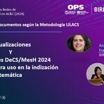 Webinar poster Indización de documentos según la metodología LILACS 2024
