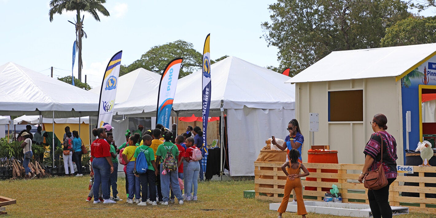 View of tent at activity