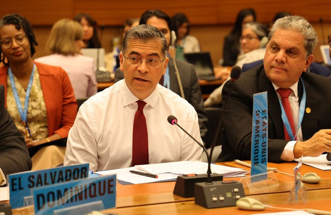 Xavier Becerra, US Secretary of the Department of Health and Human Services