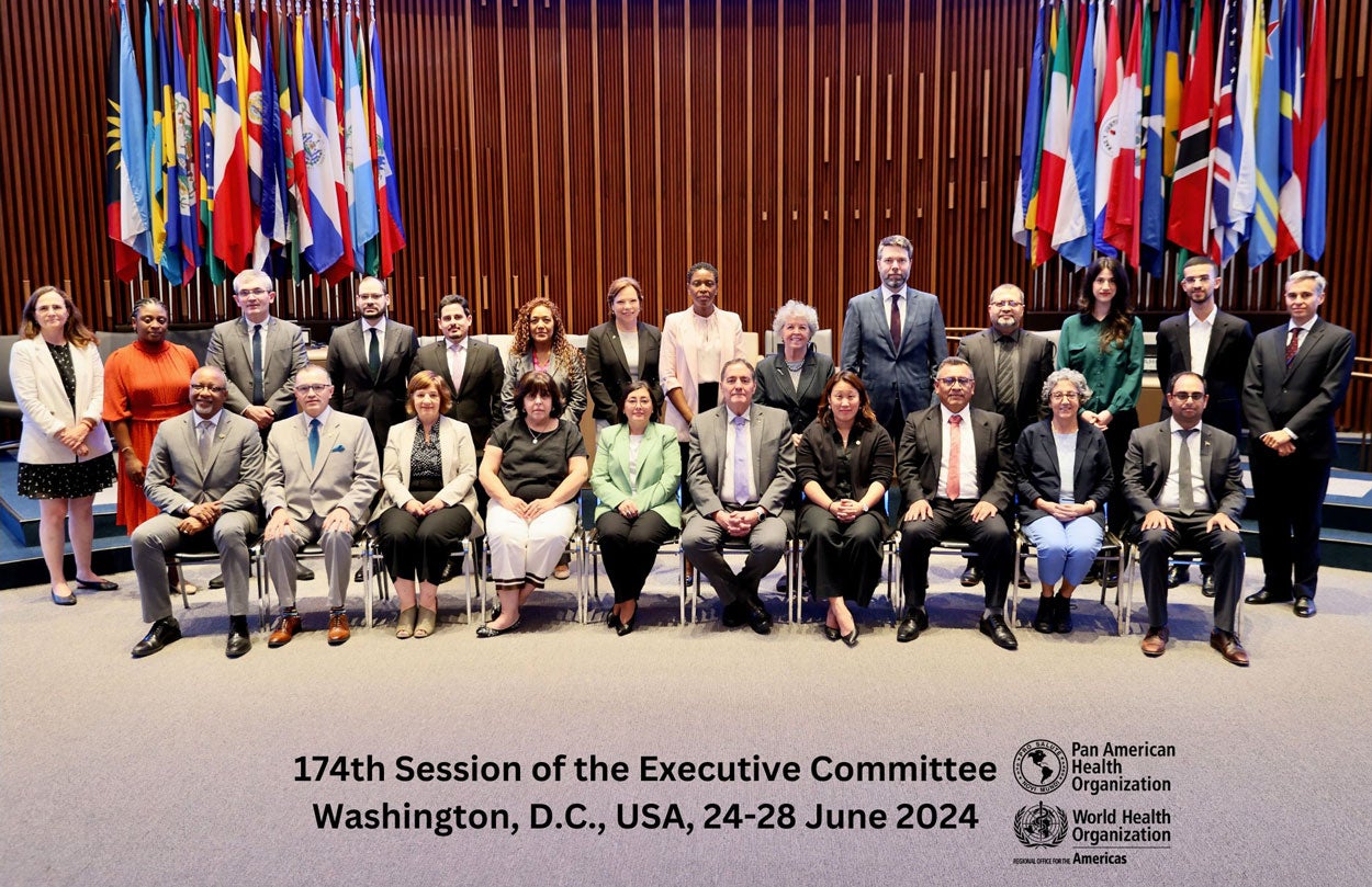 Photo officielle des participants à la 174ème réunion du Comité Exécutif