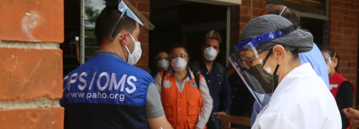 Disaster Response workers during a training