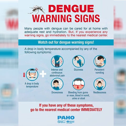 Poster dengue signos