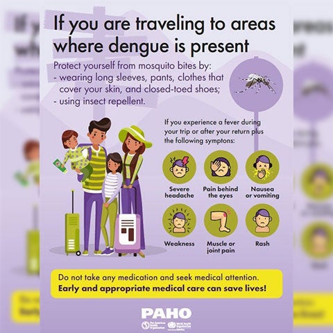poster dengue travelers