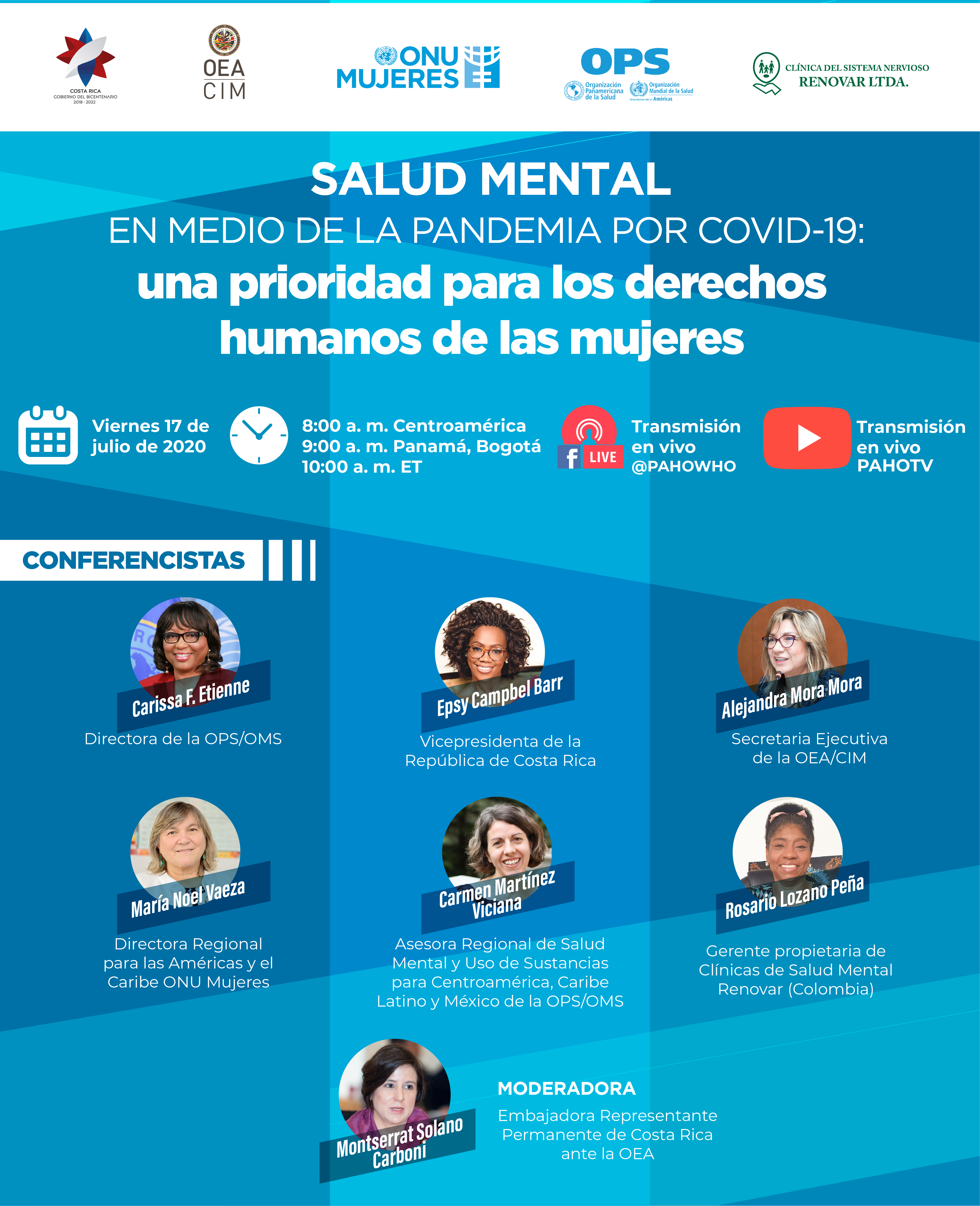 Ops Y Gobierno De Costa Rica Organizaron Conversatorio Sobre Salud Mental De Las Mujeres En El