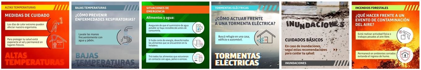 Placas cambio climático