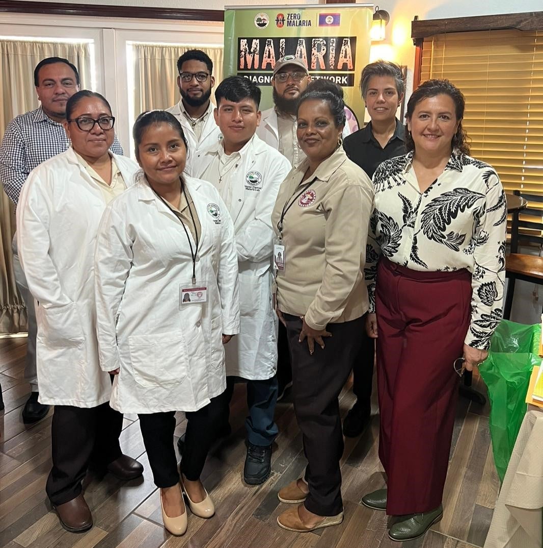 Group photo of workers at the laboratory