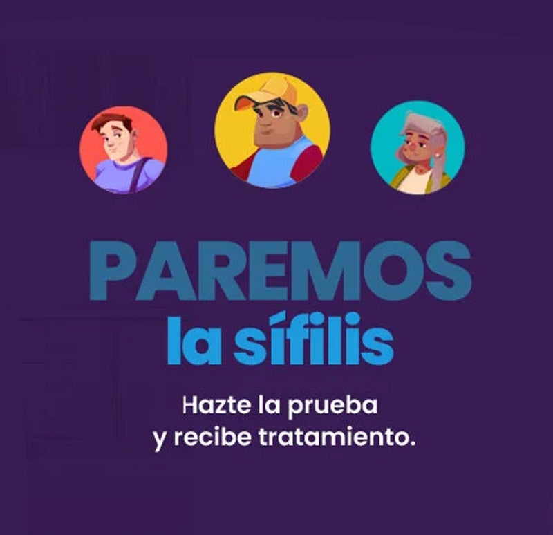 Banner de la campaña Paremos la Sífilis 2024