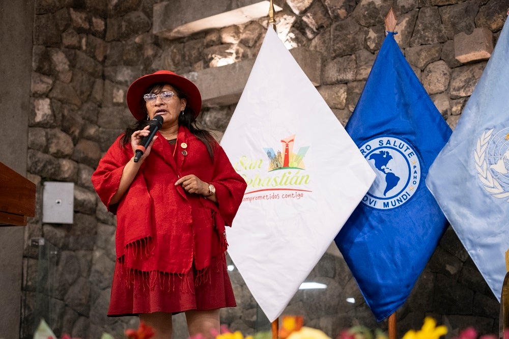 La alcaldesa de Toledo (Bolivia) María Estela Ayma.