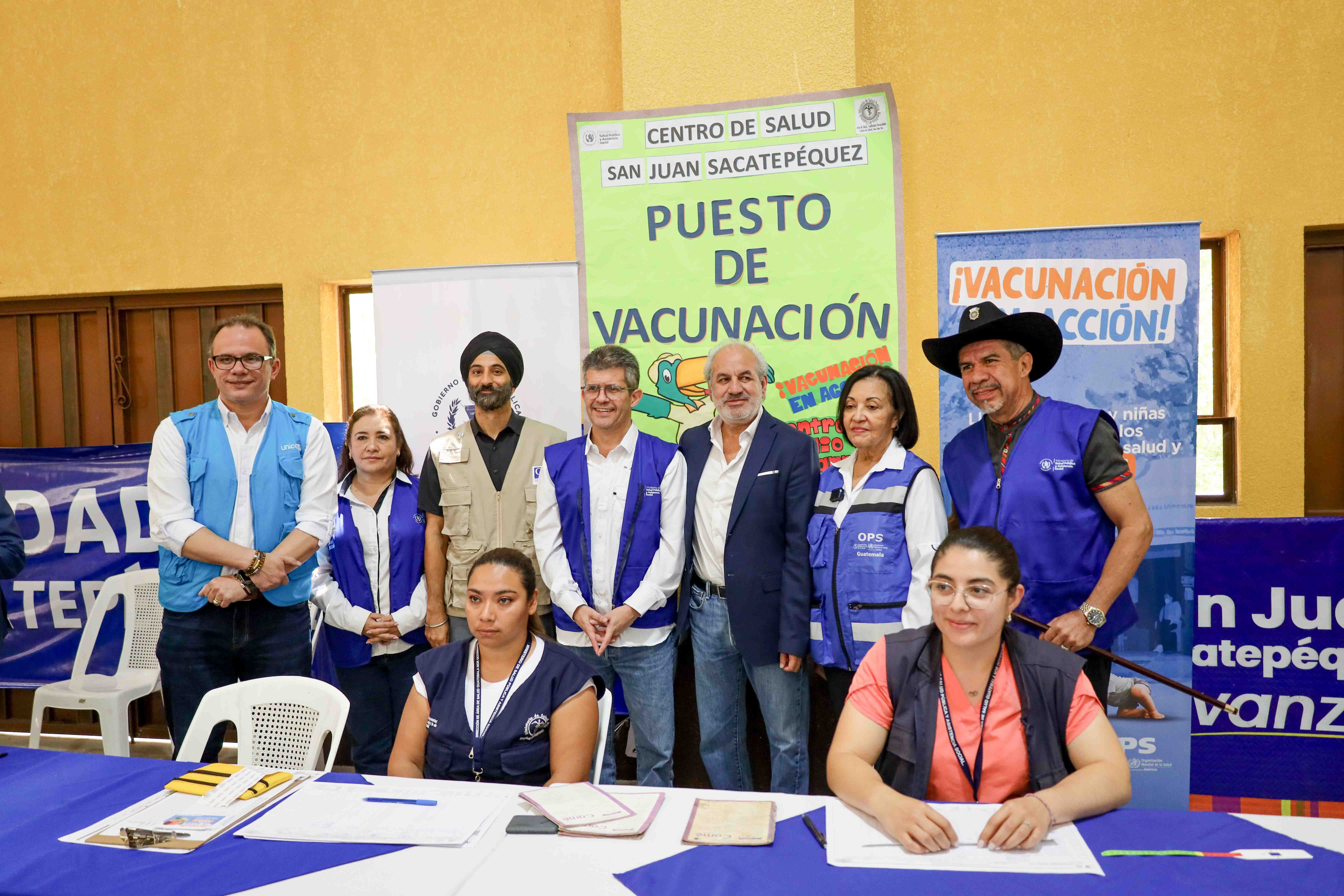 Lanzamiento vacunación sarampión en Guatemala