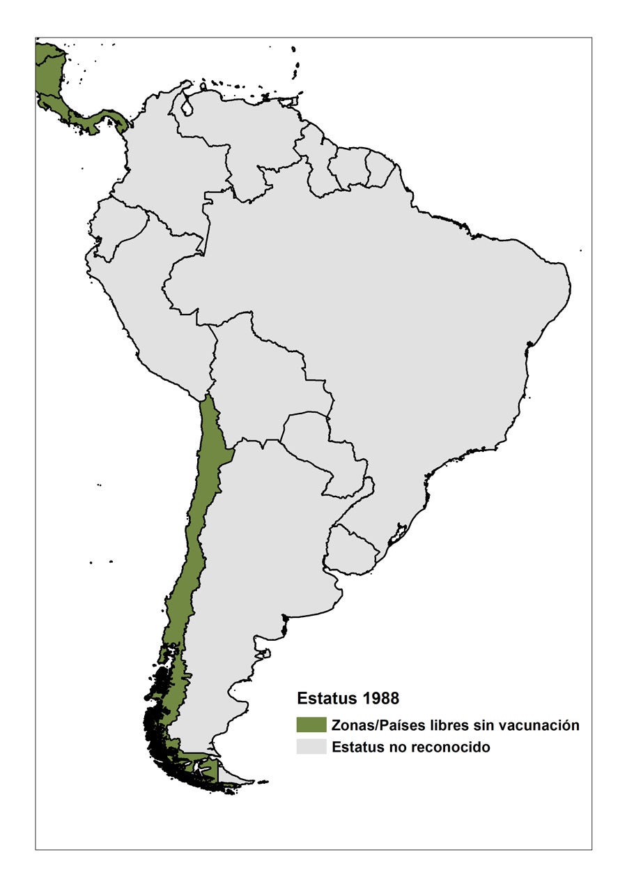 Mapa - Plan de Acción 1988 - 2009
