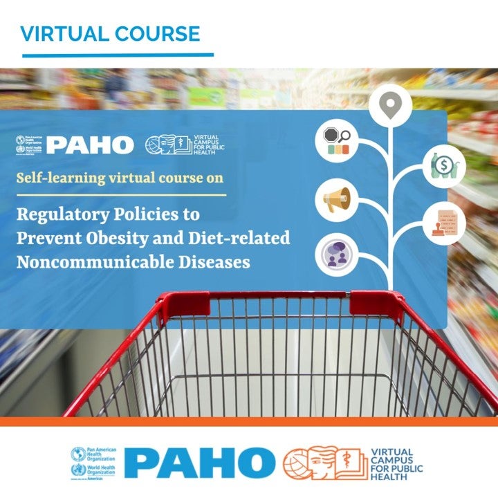 Cover of the virtual course Regulatory Policies to Prevent Obesity and Diet-related Noncommunicable Diseases