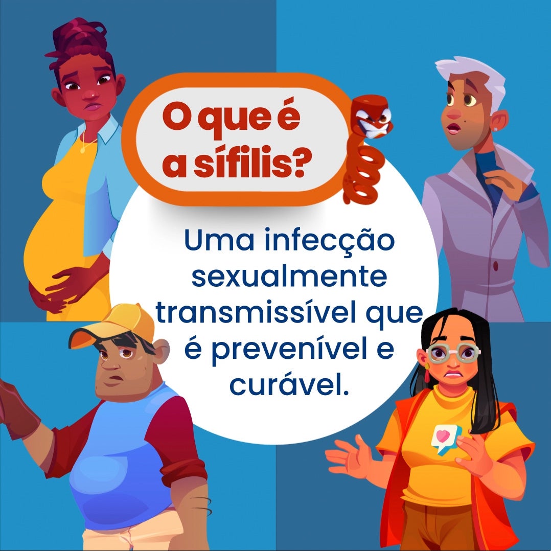 Paremos a sífilis campanha material