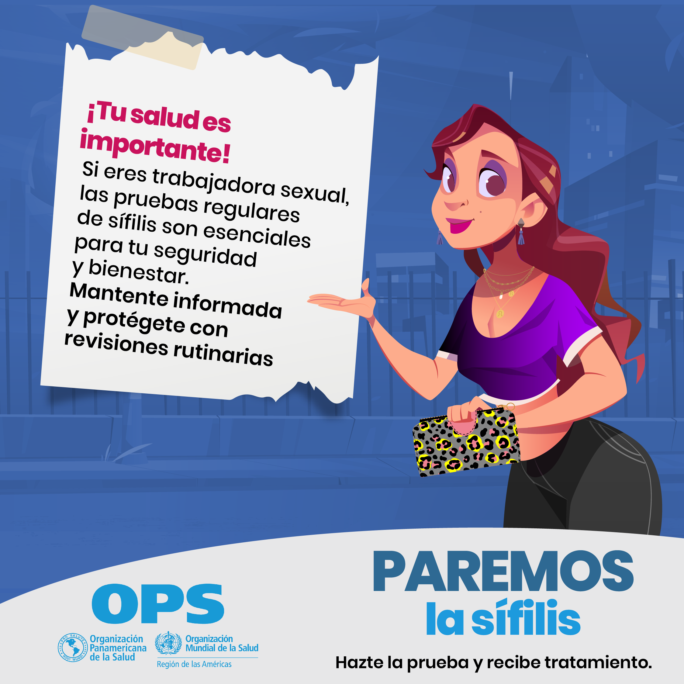 Material de comunicación Campaña Paremos la sífilis 