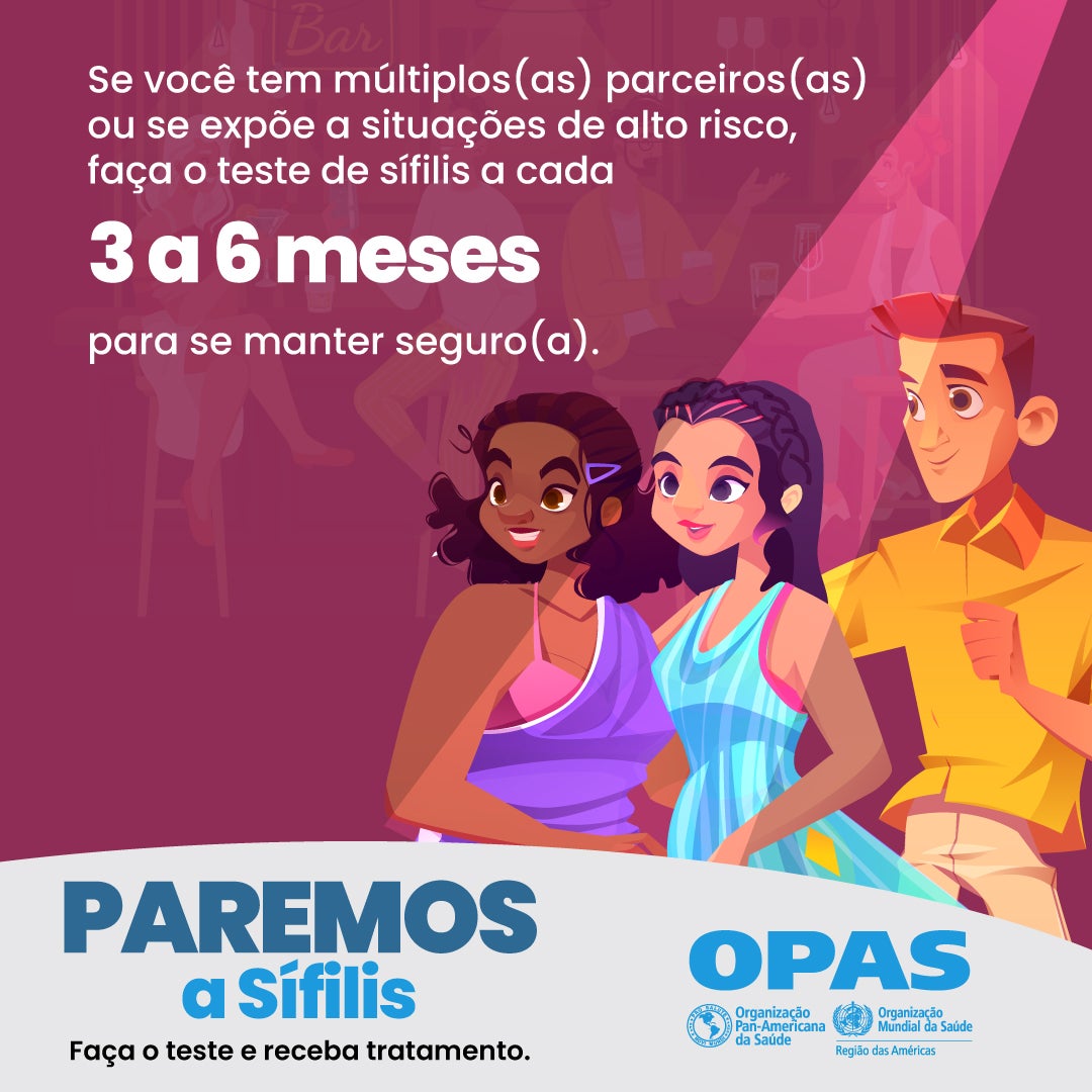 Paremos a sífilis campanha material