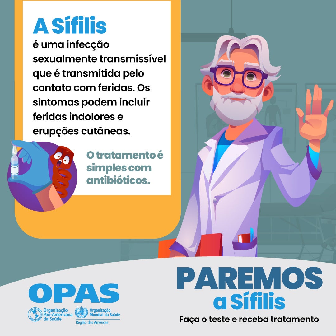 Paremos a sífilis campanha material