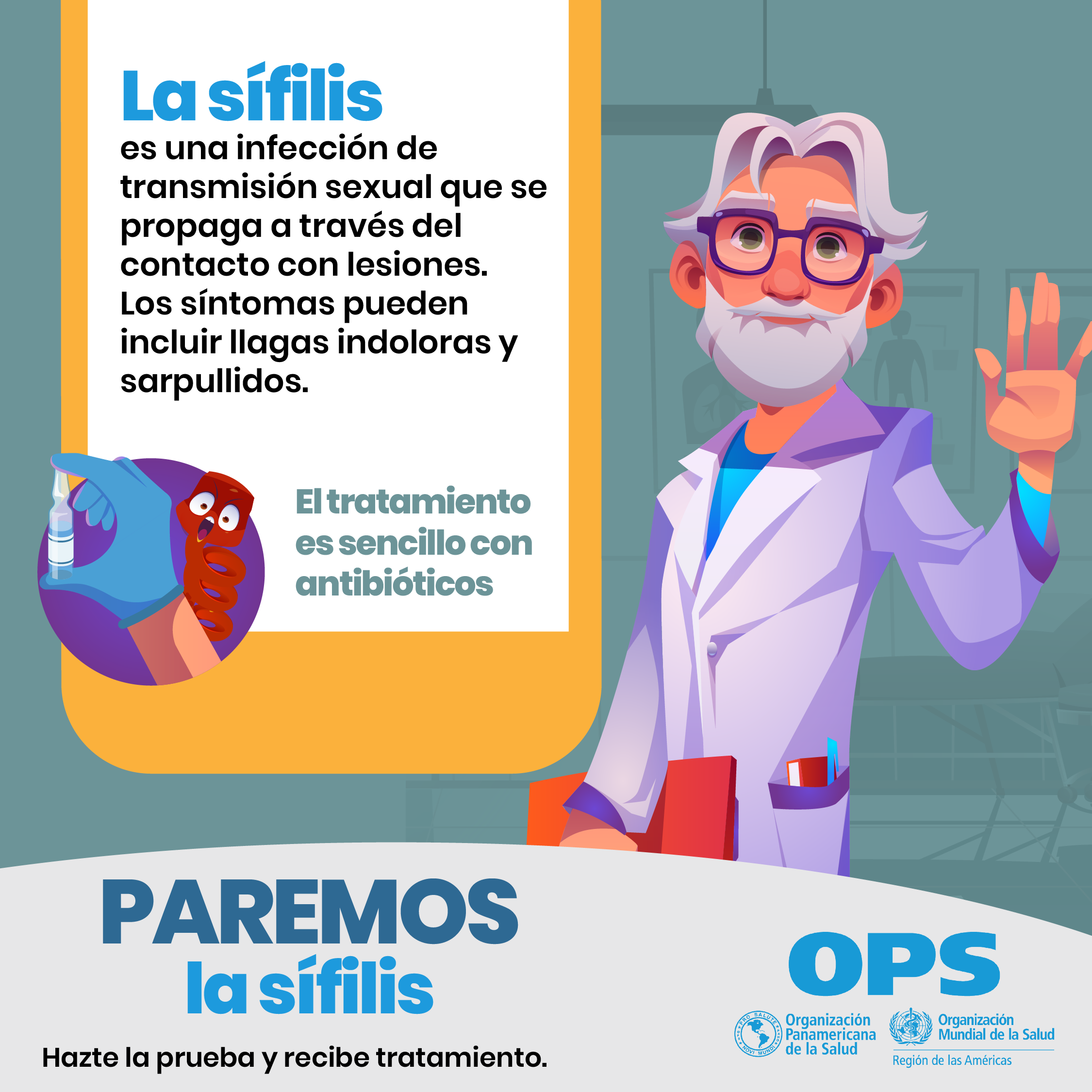 Material de comunicación Campaña Paremos la sífilis 