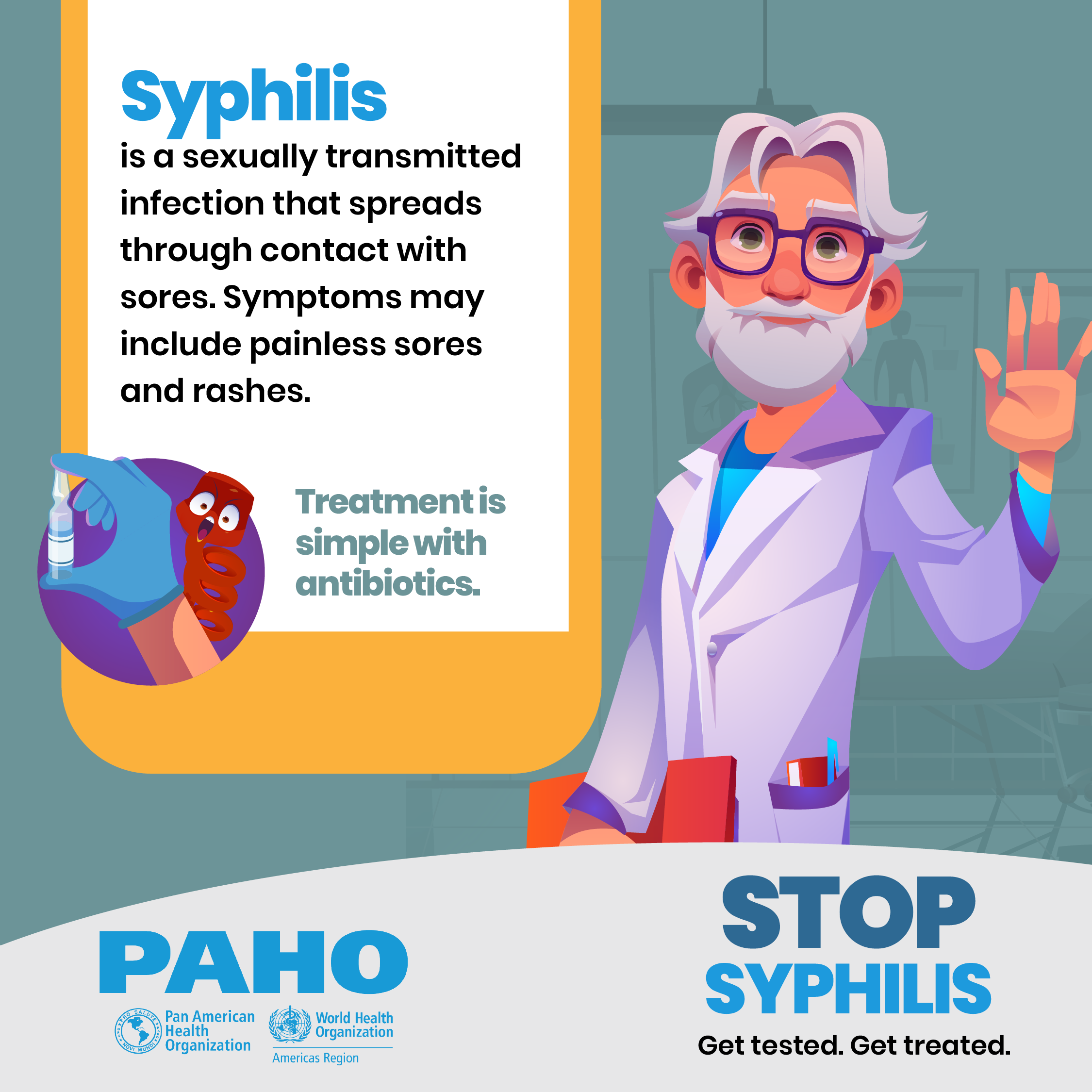 Stop Syphilis campaign materials