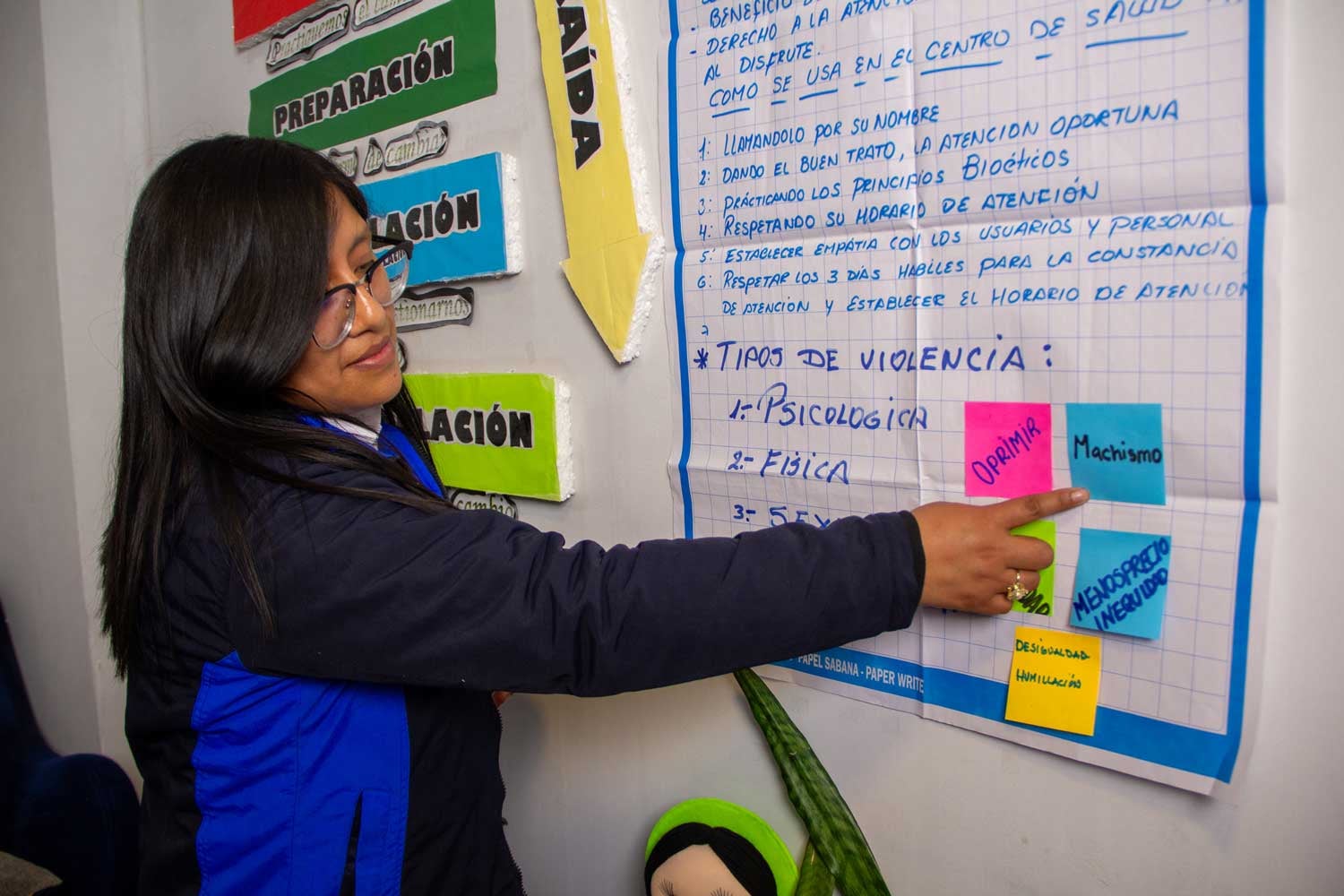 Recreación de réplica de capacitación en el Centro de Salud Mental Comunitario Chilca, en Junín