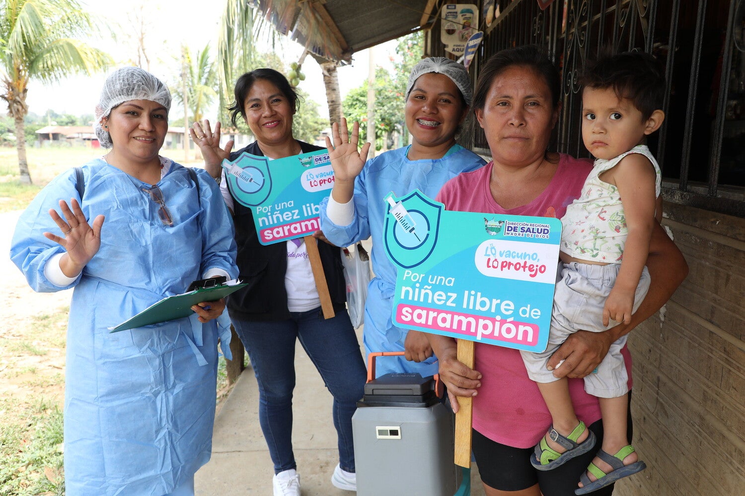 MINSA/ Vacunación contra el sarampión en la Región Madre de Dios.