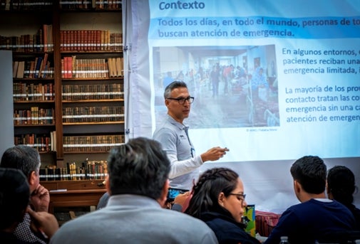 Presentación de contenidos del curso ToT, Saltillo, Coahuila 2024. Fotografía: Daniel Fernando Burrola Ortega