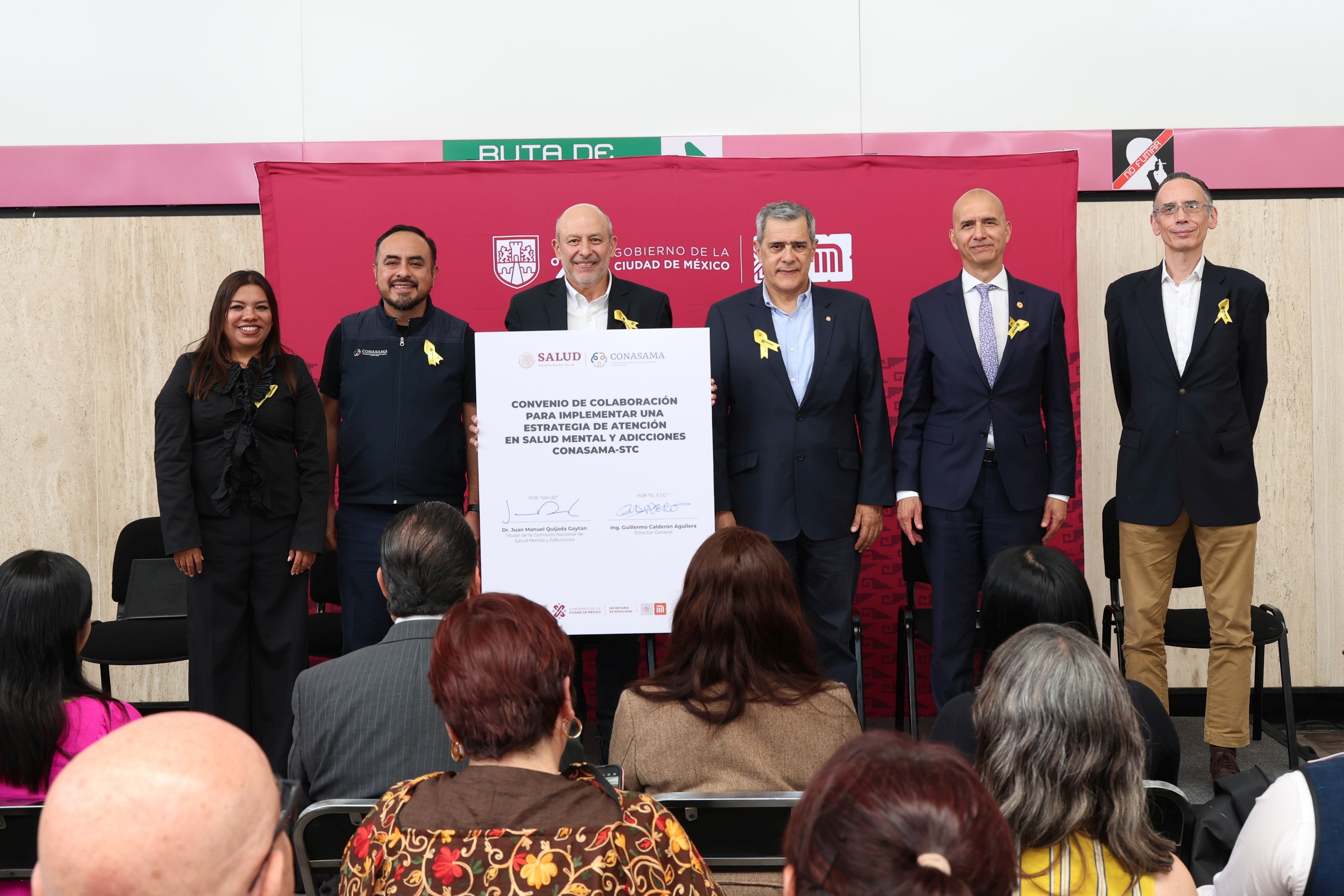 Firma del Convenio entre CONASAMA y el Metro de CDMX