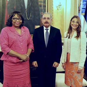 Directora de la OPS se reunió con el Presidente de la República Dominicana