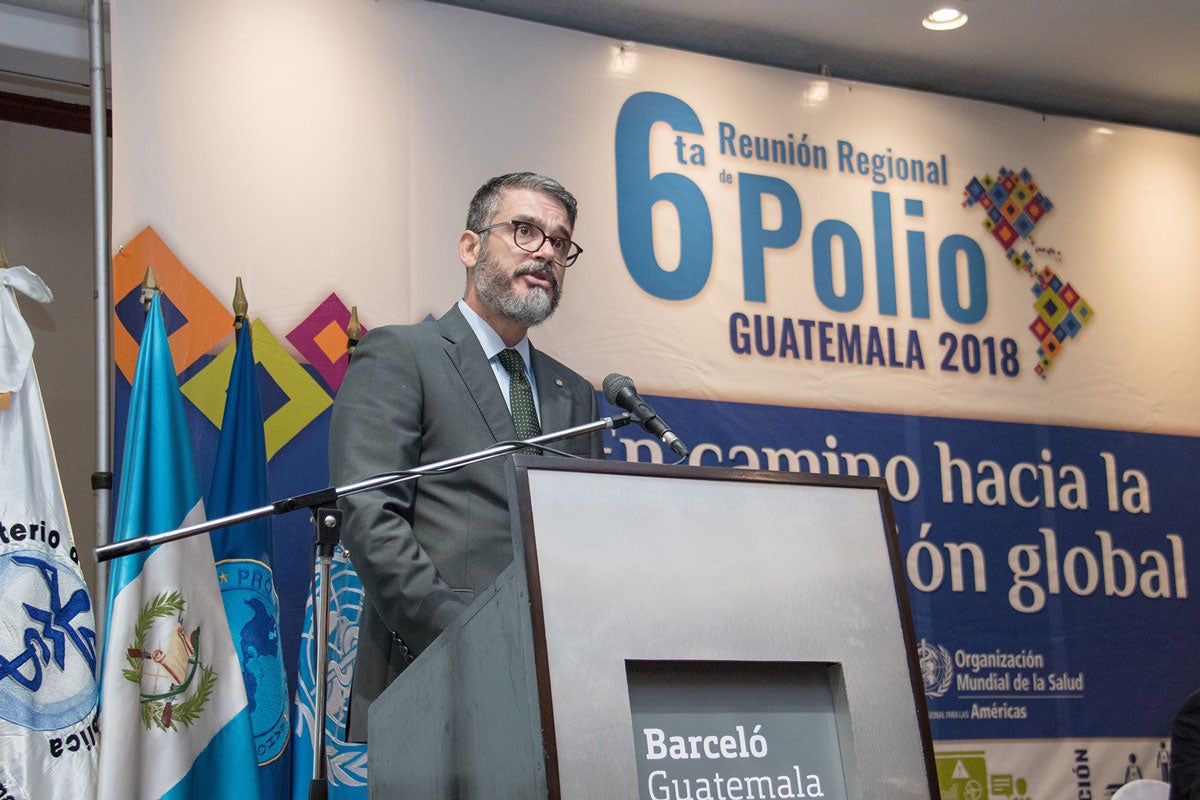 PAHO Representative in Guatemala, Oscar Barreneche