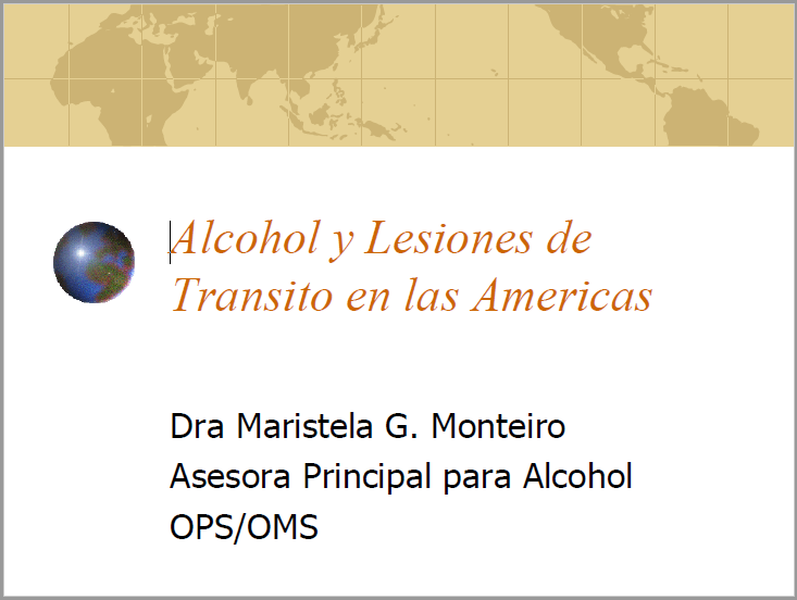 Alcohol y lesiones - Monteiro