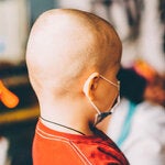 Little child fighting cancer