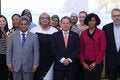 Foto grupal de participantes - La Comisión Regional de Monitoreo y Reverificación para la Eliminación del Sarampión, Rubeola y Síndrome de Rubéola Congénita (SRC) se reunió con la Organización Panamericana de la Salud (OPS), el Ministerio de Salud (MINSA) La Comisión Nacional de Certificación para la Sostenibilidad de la eliminación del Sarampión, Rubeola y Síndrome de Rubeola Congénita (CNS) y autoridades de salud panameñas para evaluar los avances y definir próximas acciones para que el país pueda ser ver