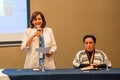 La Dra. Gina Tambini Gómez, representante de la OPS/OMS en Colombia interviene en el taller regional sobre acceso al diagnóstico y tratamiento de la malaria.