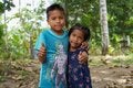 Niños de la comunidad de Limoncocha (Shushufindi), en la Amazonía de Ecuador