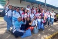 El equipo de trabajadores sanitarios antes de partir a la primera jornada en la población piaroa de Gavilán, municipio Atures del estado Amazonas