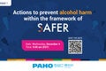 Actions to prevent alcohol harm withing the framework of SAFER