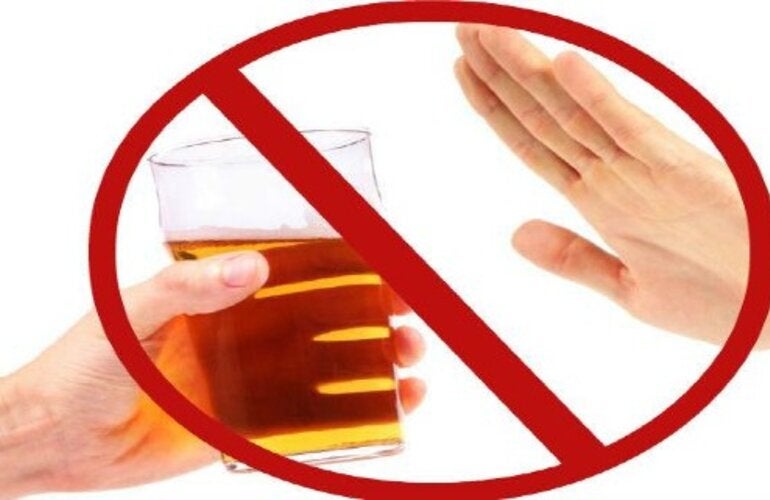 No al alcohol