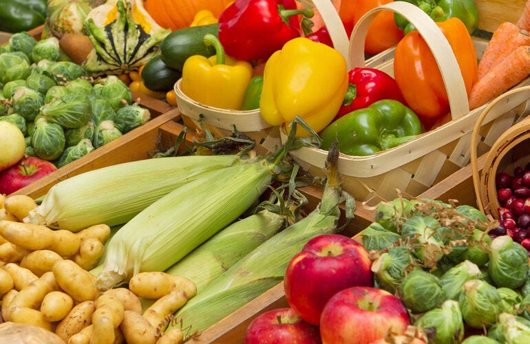 Venta de frutas y vegetales 