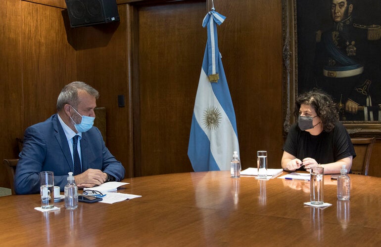 Ministra Vizzotti recibió al nuevo representante interino de la OPS/OMS en Argentina