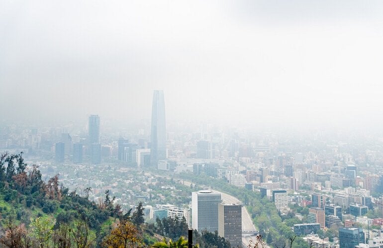Contaminación en Santiago de Chile