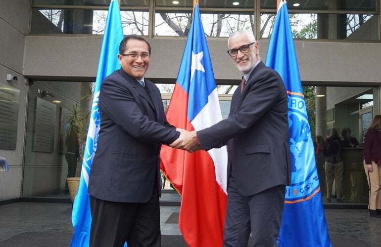 En dependencia de la Representación de OPS/OMS Chile se llevó a cabo la ceremonia de bienvenida al nuevo Representante de OPS/OMS en Chile, Dr. Giovanni Escalante.