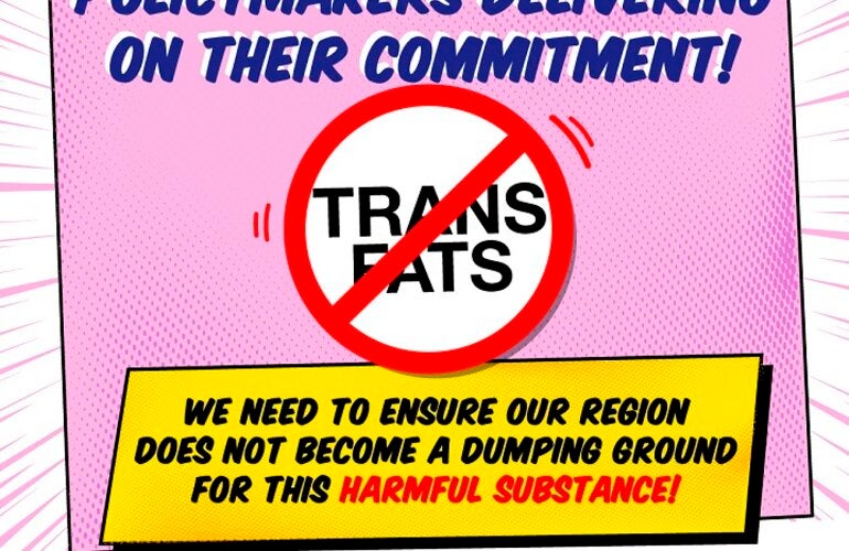 Let’s Talk About Trans Fats! And Why They Need to Go campaign flyer