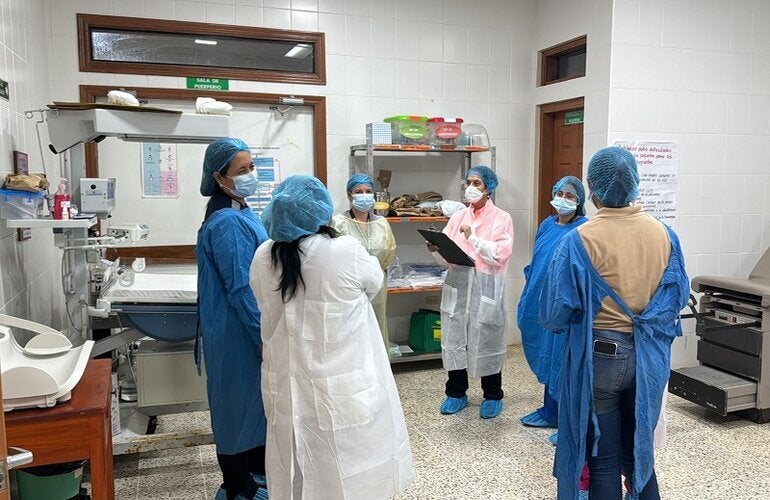 sala de recién nacidos en hospital de Intibucá