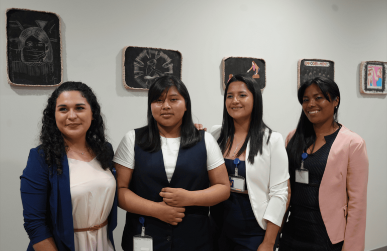 Delegación de Alto Quetzal posando para la fotografía