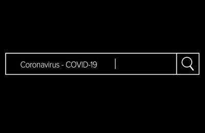  Barra de búsqueda con el término 'Coronavirus - COVID-19'