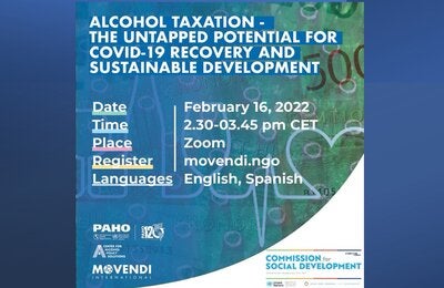 CSocD60 side event: Alcohol Taxation – The Untapped Potential for COVID-19 Recovery and Sustainable Development