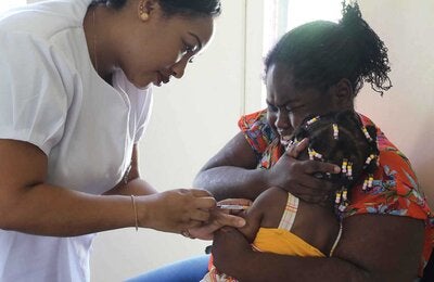 @ OPS/OMS Jamaica, Kingston | 2016. Lanzamiento oficial de la Semana de la Vacunación en las Américas. FOTO: HR.