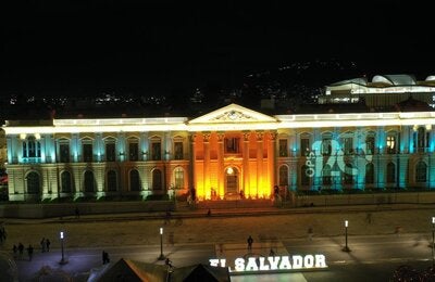 ilumunación Palacio Nacional