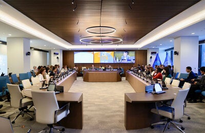 Sala con los participantes de la 174ª Sesión del Comité Ejecutivo