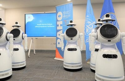 A fleet of Health Service Robots