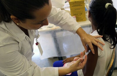 Adolescent girl received HPV vaccine