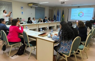 Visita a PANAFTOSA de representantes de la OMSA, OMS, UNEP y FAO